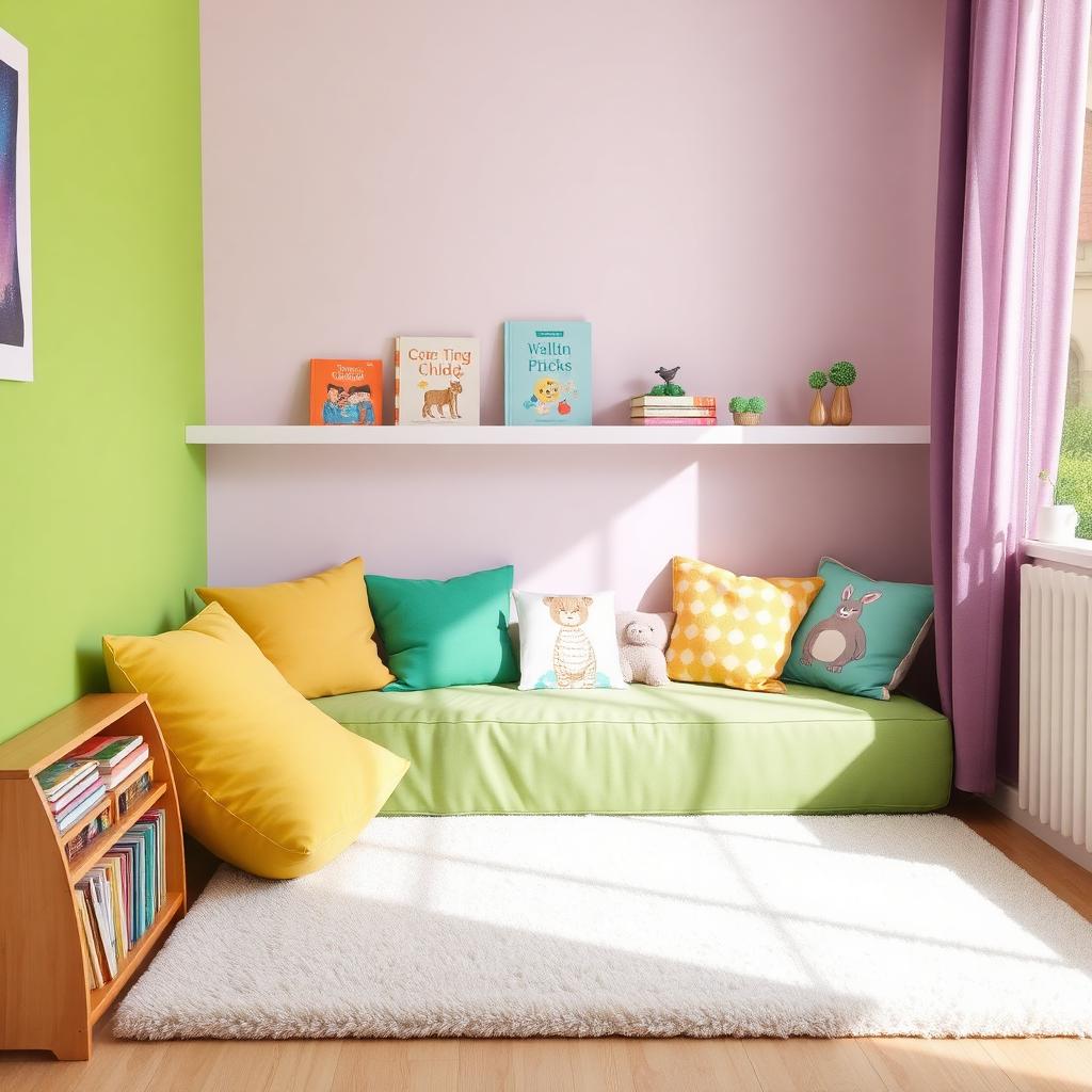 Cantinho da leitura infantil